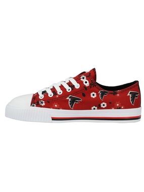 Atlanta Falcons FOCO Women's Flower Canvas Allover Shoes